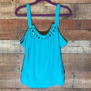 Michael Michael Kors rhinestone detailed top